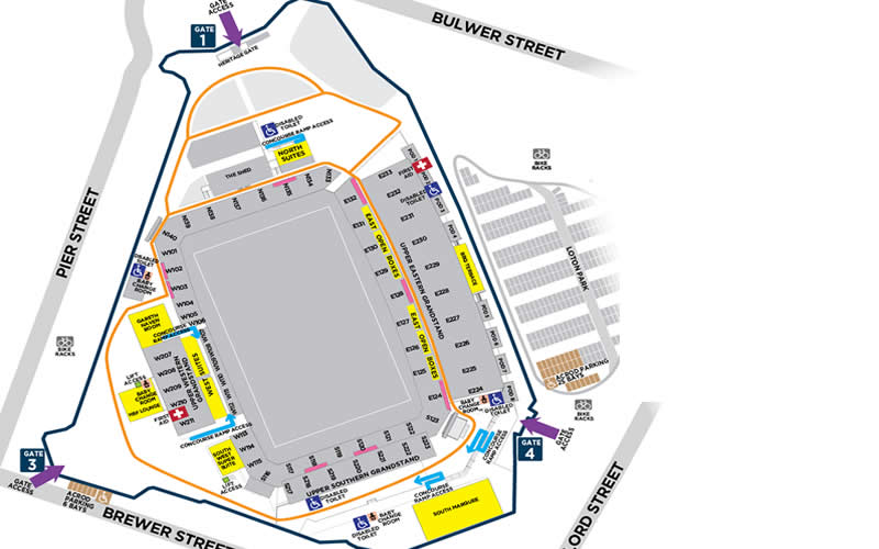 Perth Rectangular Stadium, Perth, Western Australia, Australia / Perth Rectangular Stadium, Perth, Western Australia, Australia Venue Seating Plan