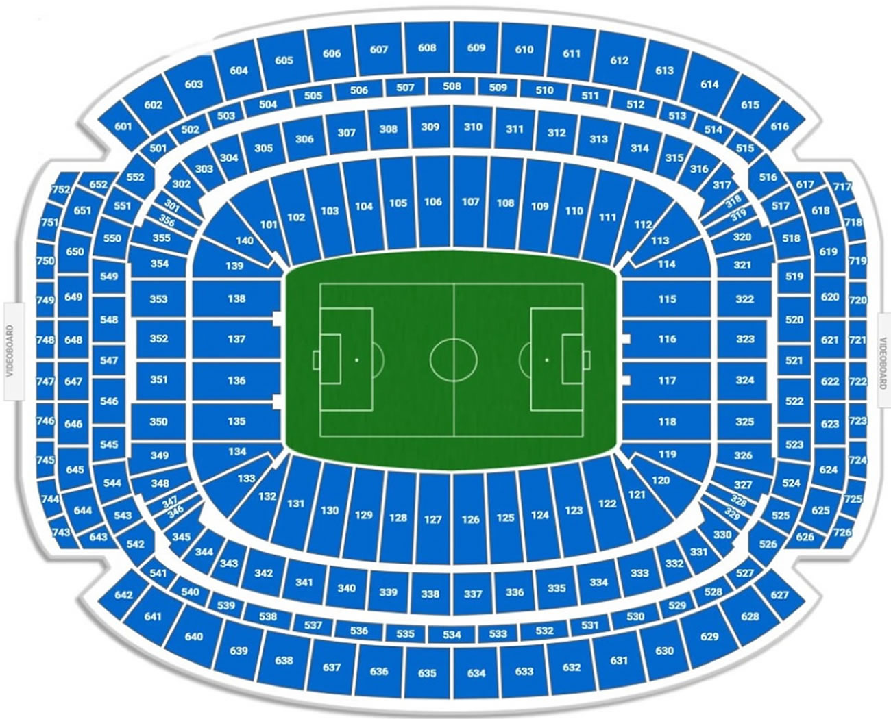 NRG Stadium, Houston, Texas, United States / NRG Stadium, Houston, Texas, United States Venue Seating Plan