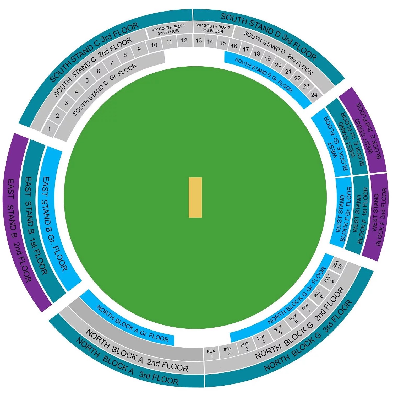 Barsapara Cricket Stadium, Guwahati, Assam, India / Barsapara Cricket Stadium, Guwahati, Assam, India Venue Seating Plan