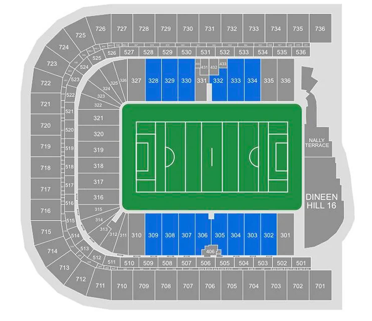 Croke Park, Dublin, Ireland / Croke Park, Dublin, Ireland Venue Seating Plan