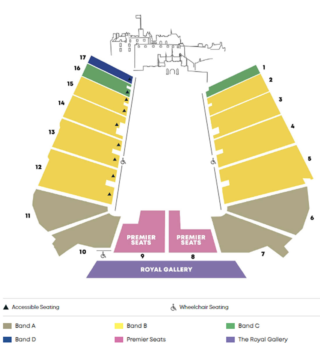 Edinburgh Castle, Edinburgh, United Kingdom / Edinburgh Castle, Edinburgh, United Kingdom Venue Seating Plan