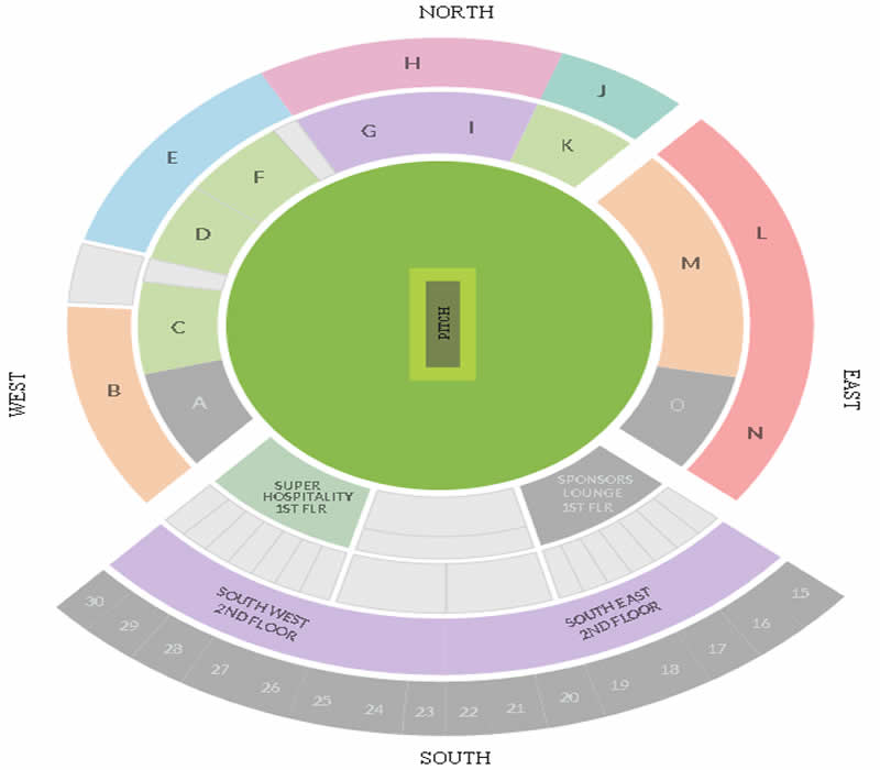 Dr YS Rajasekhara Reddy ACA-VDCA Cricket Stadium, Visakhapatnam, Andhra Pradesh, India / Dr YS Rajasekhara Reddy ACA-VDCA Cricket Stadium, Visakhapatnam, Andhra Pradesh, India Venue Seating Plan